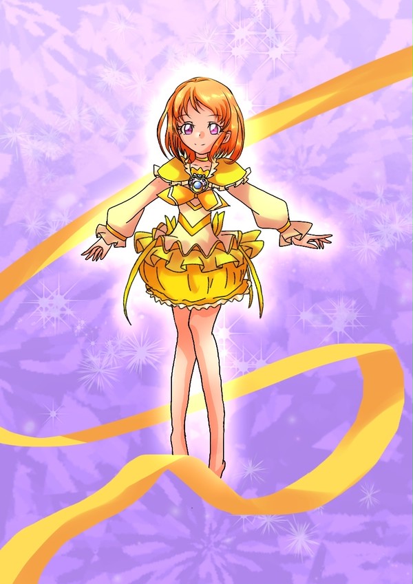 キュアミューズ変身途中！