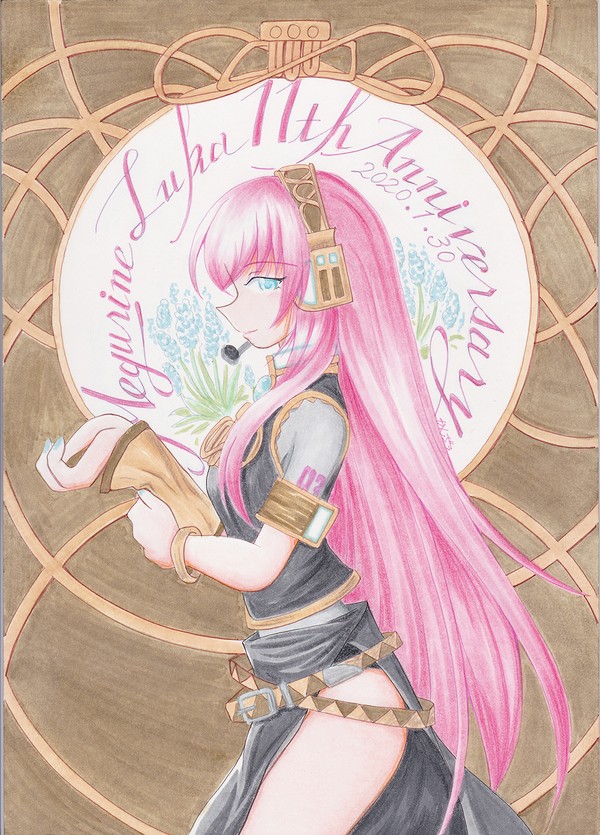 巡音ルカ誕生１１周年お祝い絵