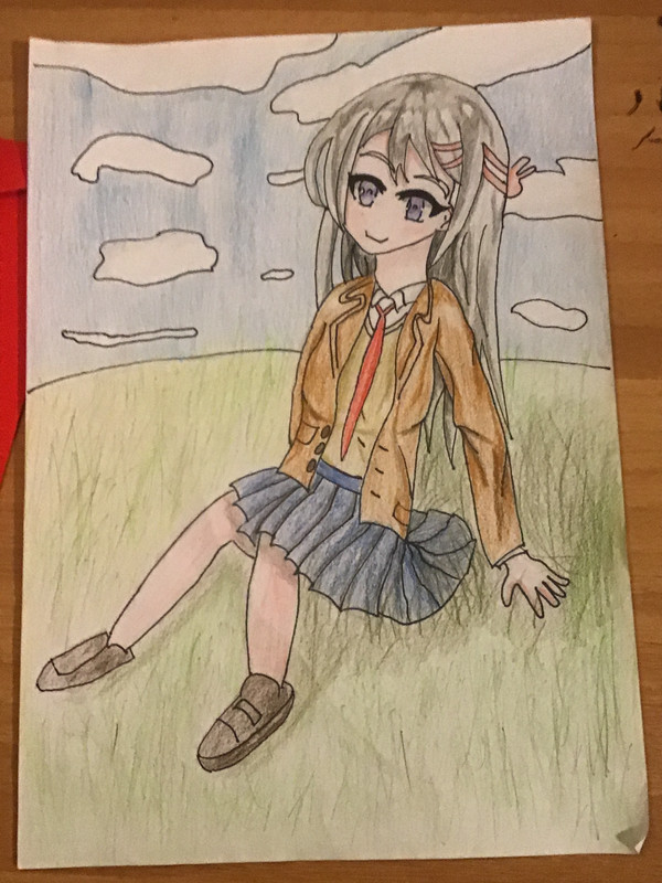 In the grass