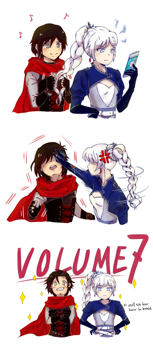 【RWBY】Weiss designed Ruby's hair