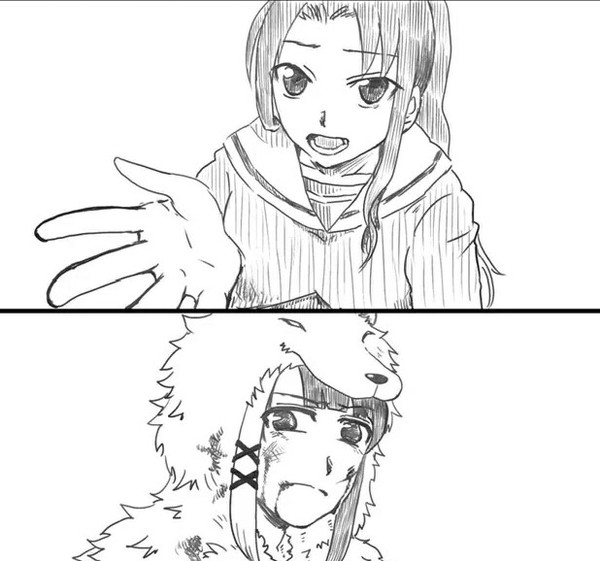 塁ちゃんと狐さん