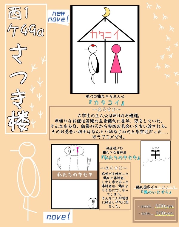 2/23春コミ東京  閃華春大祭お品書き