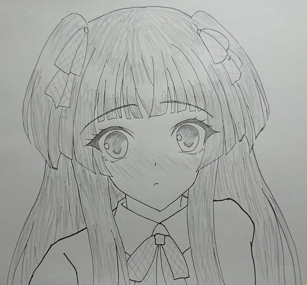 表紙落書きと線画