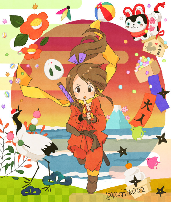 令和二年お正月すずちゃん＋ポチ袋