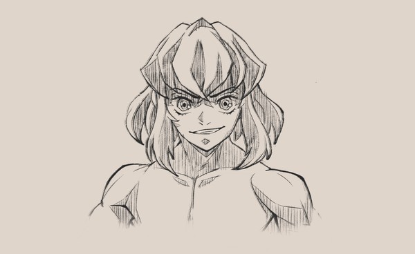 Inosuke lineart ( Kimetsu no Yai