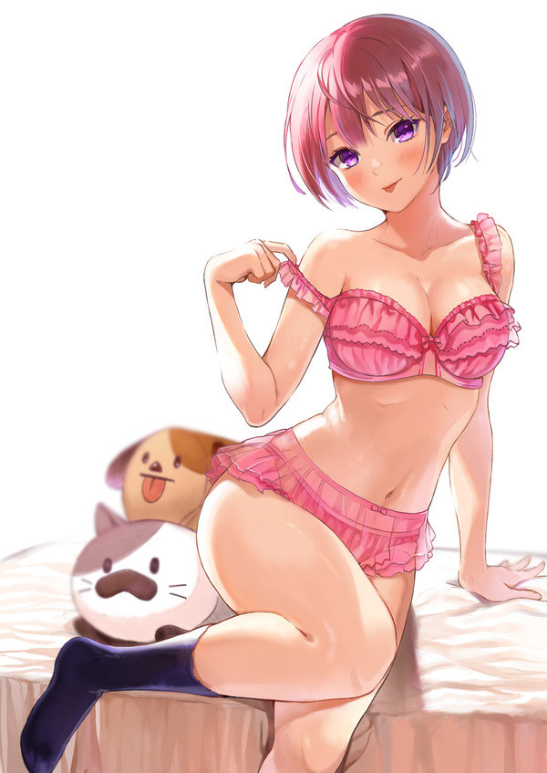 下着姿に靴下の女の子ってエロいと思う!その2