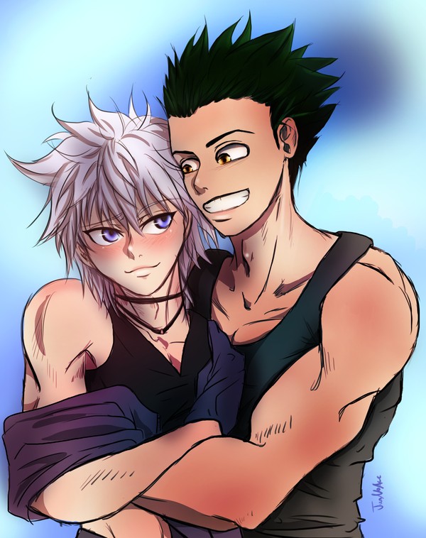 Aged up Gon and Killua