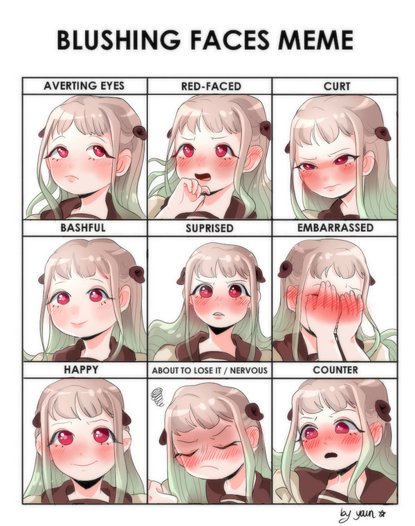 YASHIRO NENE blushing faces