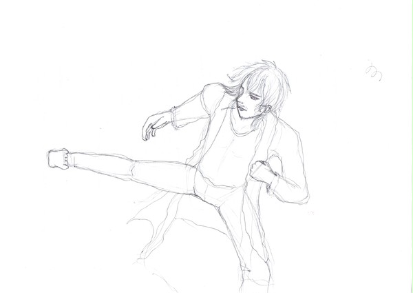 アクションシーンの落書き