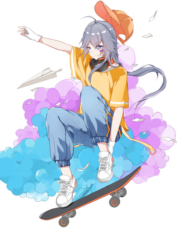 符华和滑板鞋