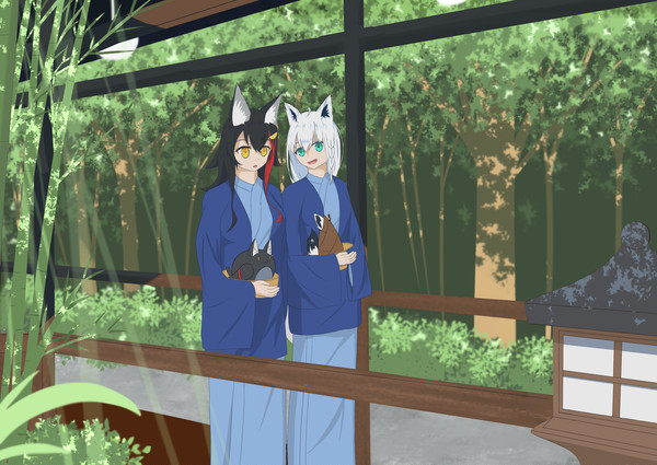 フブキ＆ミオin温泉旅館