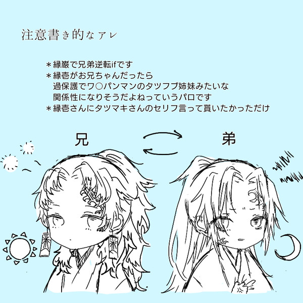 縁巌兄弟逆転if漫画