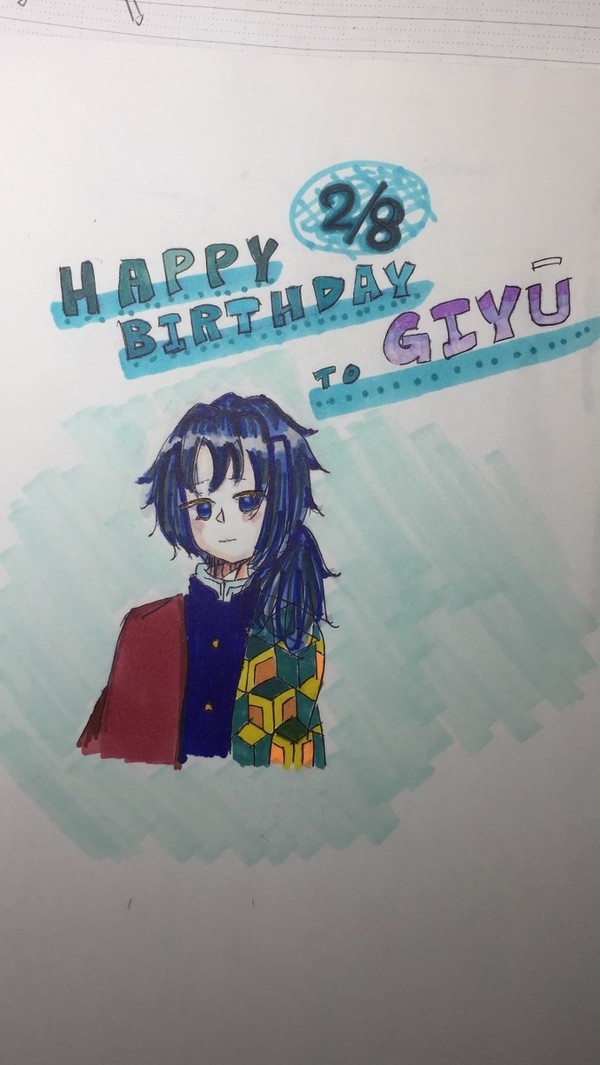 鬼滅の刃落描き〜