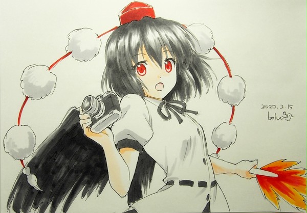 射命丸文を描いてみた（ワンドロ）
