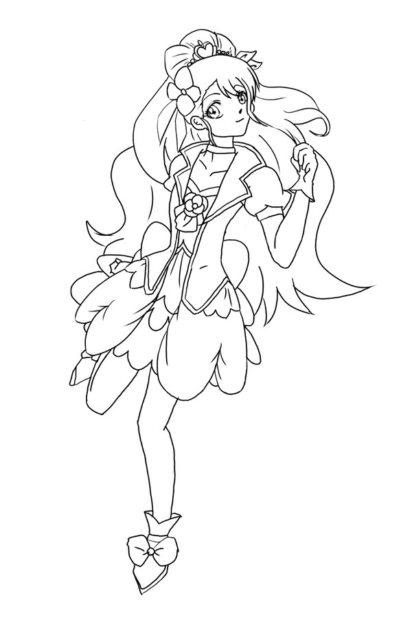 キュアグレース 塗り絵