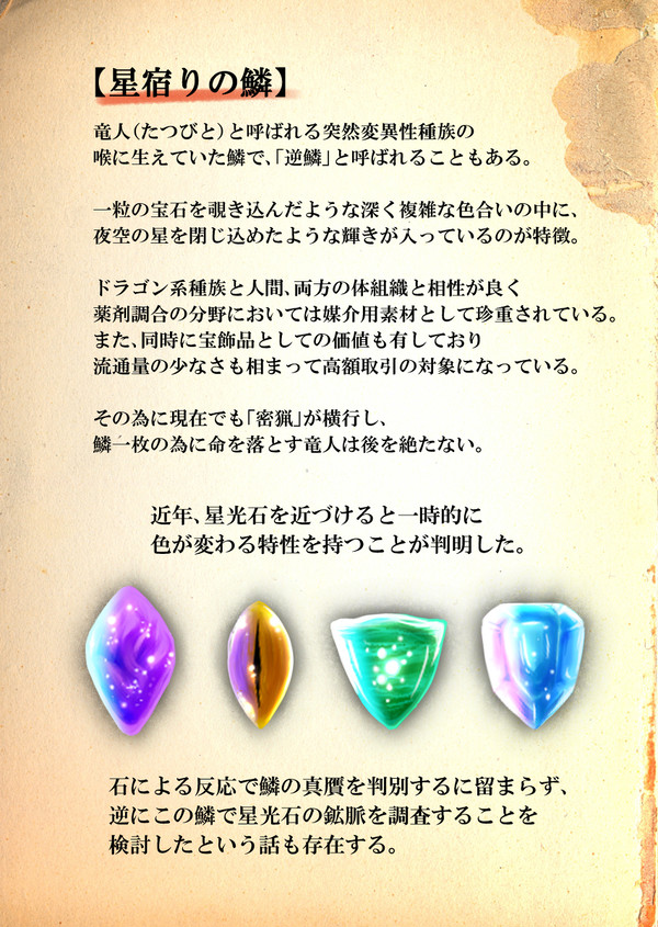 【PFAOS】星宿りの鱗と竜人