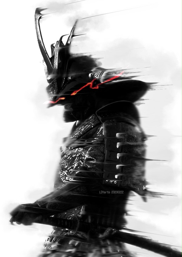 SAMURAI in dark