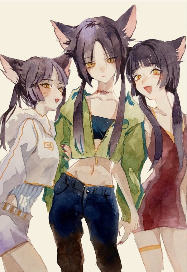 野良ねこ3姉妹 - 1/1