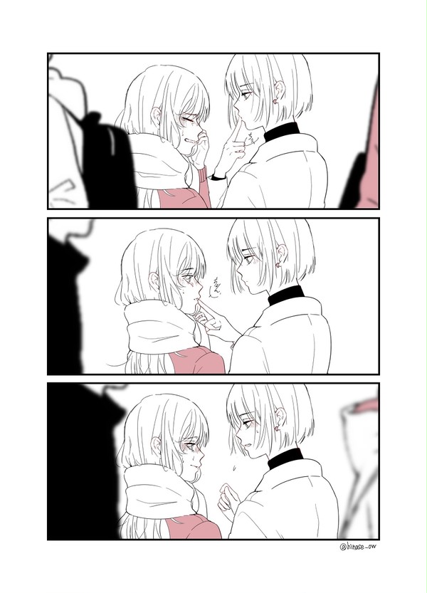 冬の駅であったかい百合 - 1/3