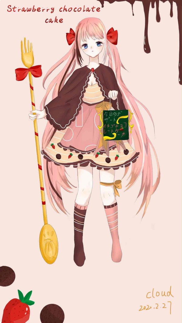 草莓巧克力蛋糕