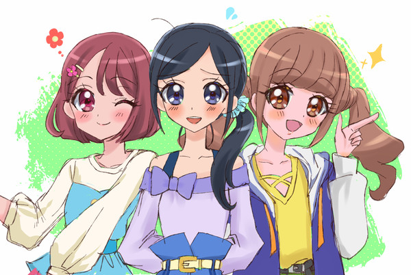 癒しの３人組（色塗りました）