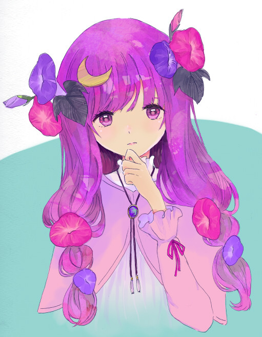 朝顔×パチュリー
