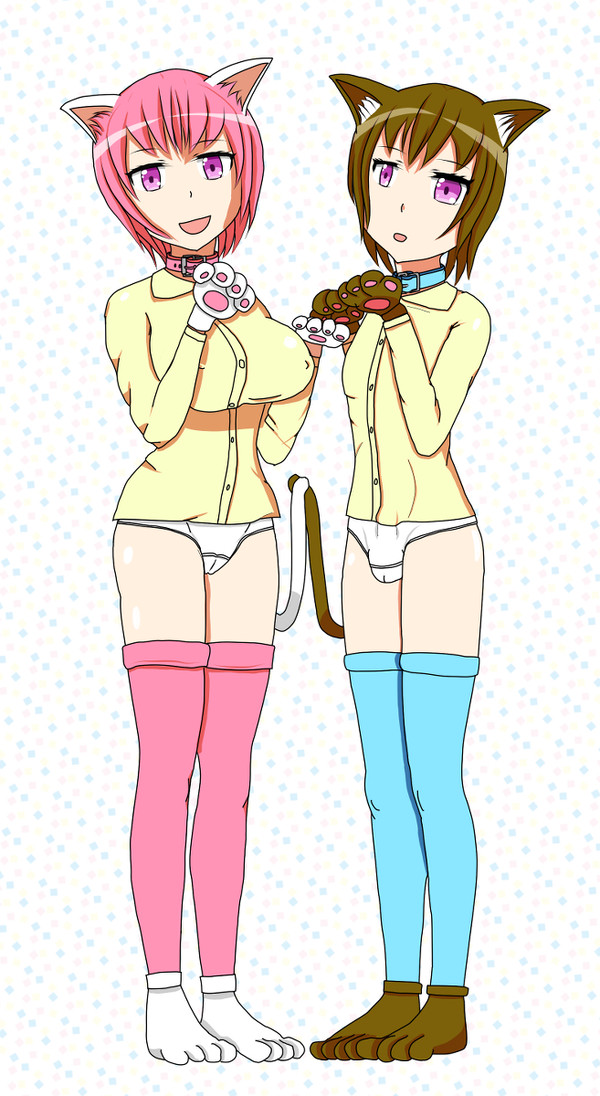 猫耳の双子