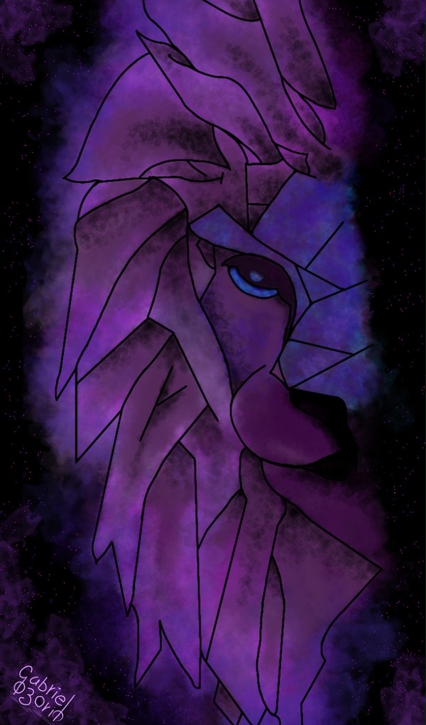 Purple Lion | Wallpaper