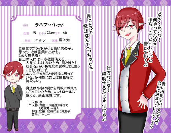 【ファン学2】ラルフ・バレット【キャラシ】