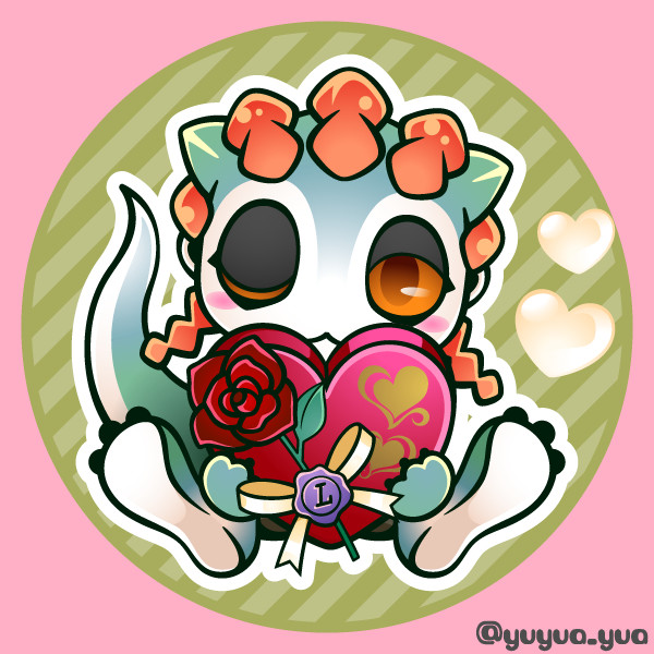 ルキノちゃんバレンタインアイコン。