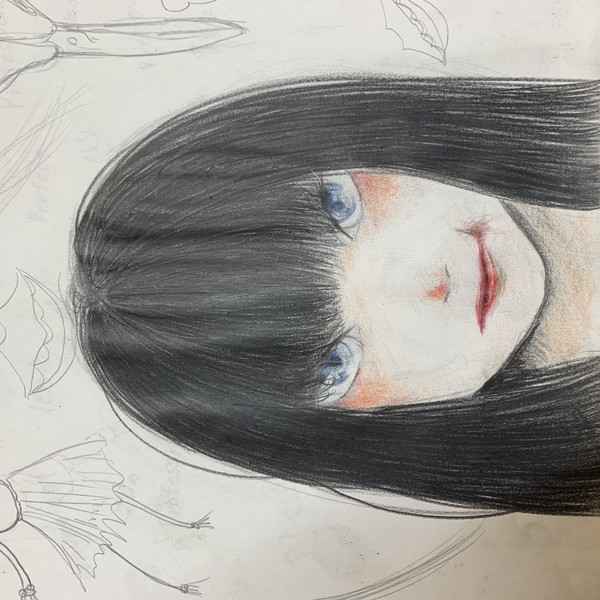 妹子の絵②