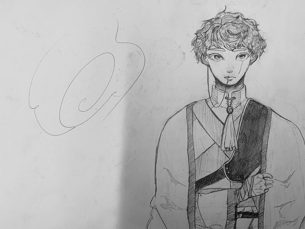 妹子の絵③