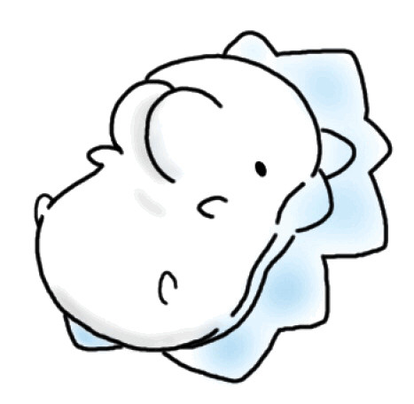起き上がれないユキハミ