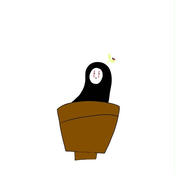 生えてきたカオナシ