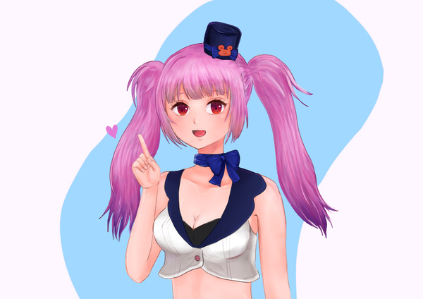 ブログのオリジナルキャラクター　マネ子（仮）ちゃん