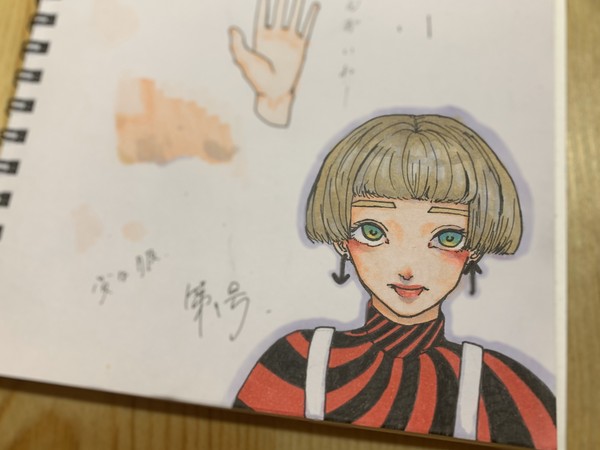 妹子の絵④
