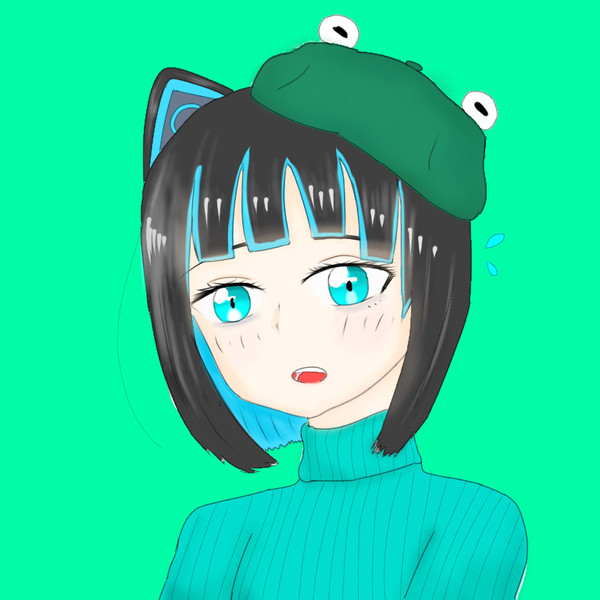 水科葵　カエル帽