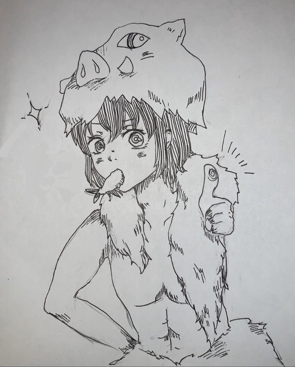 もぐもぐ伊之助