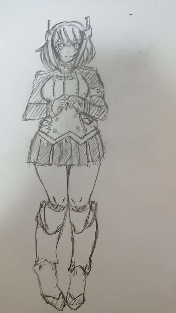 アズールレーン　ローン　アナログ　手描き　