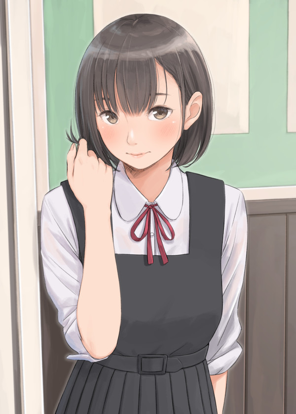 気になる相手の前だと髪をいじっちゃう癖のある子