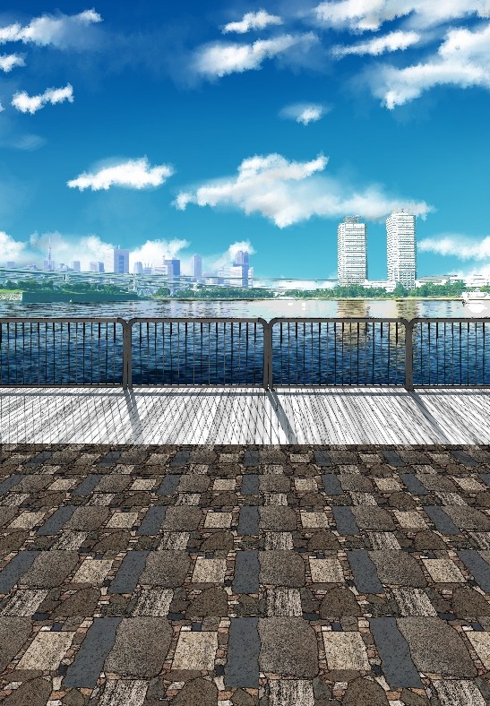 フォトバッシュで作った背景