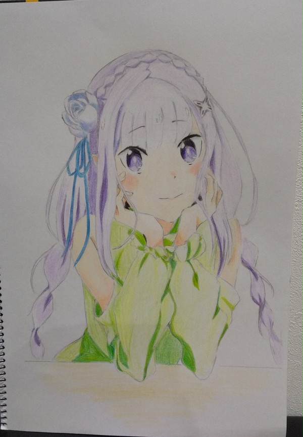 練習絵[８枚目]Re:ゼロから始める異世界生活/エミリア