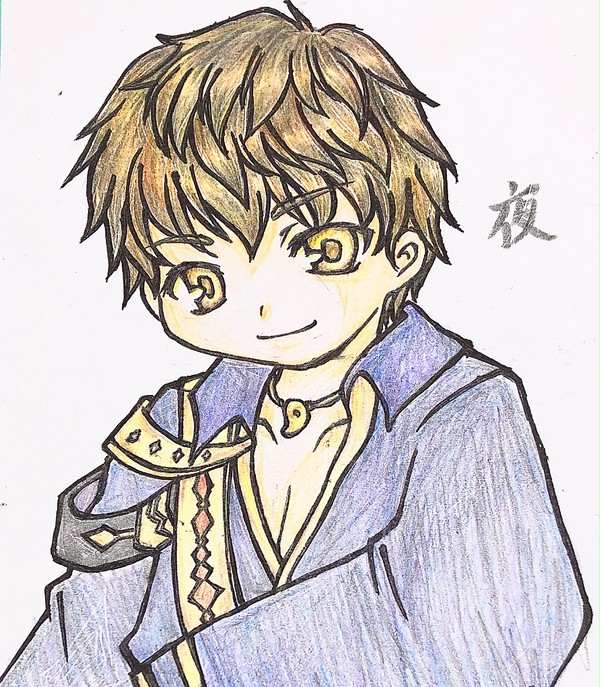 友人を描いてみた