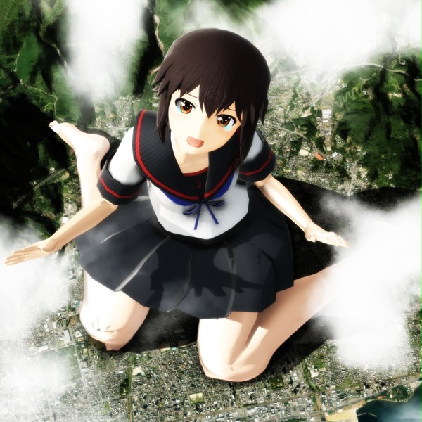勝手に巨大化していく吹雪ちゃん