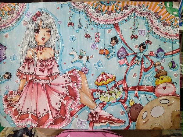 麦克 插画 独角兽~