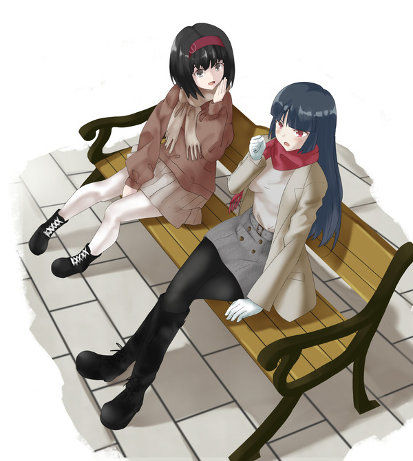 エリカとナツメの冬っぽい私服