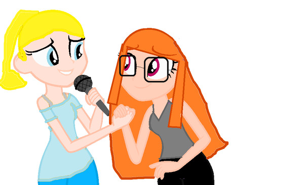 Me and Futaba singing