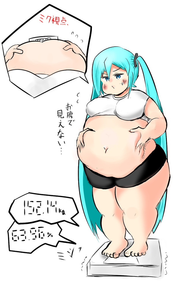 体重が気になる初音ニクさん