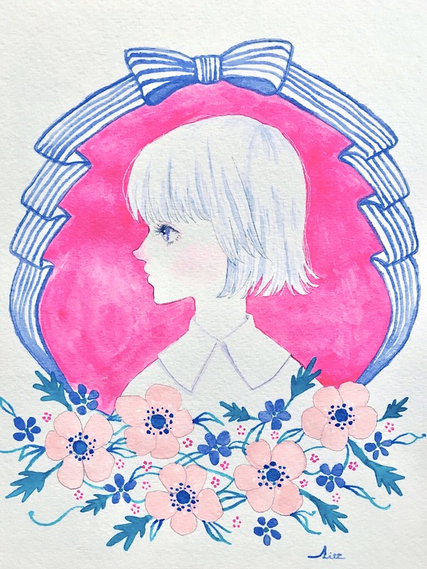 ユニコーンカラーの落書き