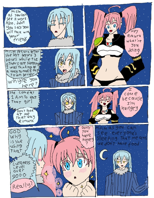 Rimuru X Milim navel liking